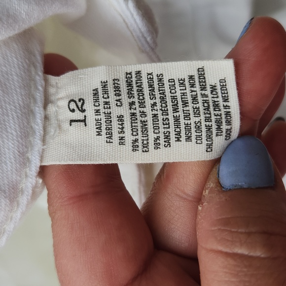 American Eagle Outfitters Women's Shorts in White - Stretch Material - Size 12 - Picture 4 of 10